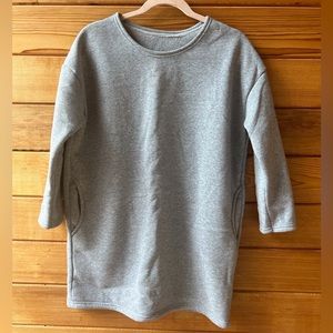 SHEIN Size S Gray Sweatshirt Dress